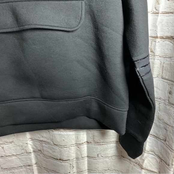 Betsey Johnson Black Hoodie Sweatshirt Hooded Gorpcore Thick Pocket - Picture 3 of 5